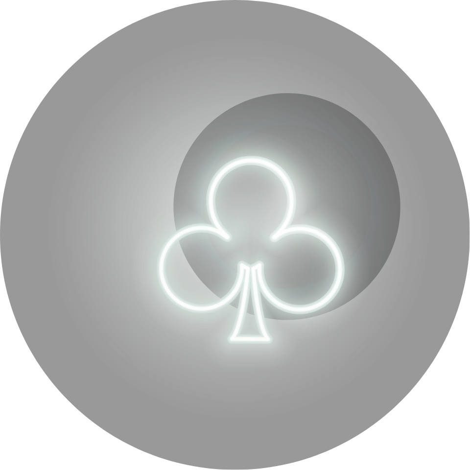 Big glowing clubs shape
